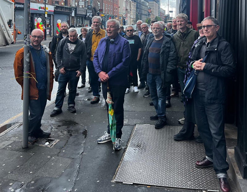 Funky Si, drummer and Manchester walking-tour guide